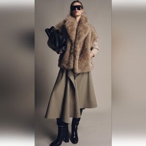 ZARA ZW COLLECTION MINK COLOR BUCKLE PAREO SKIRT ✨️✨️✨️